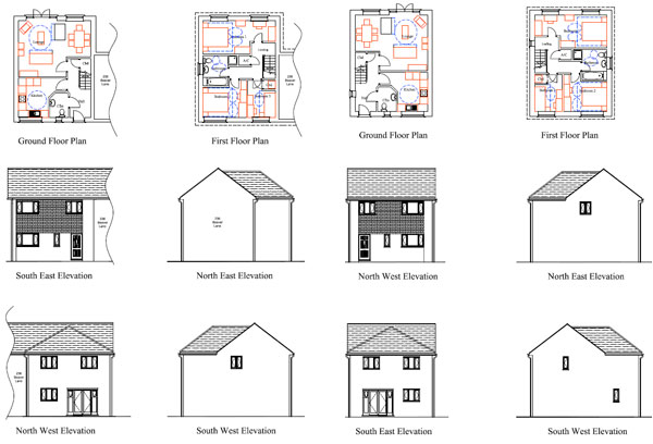 Two houses built in 10-days using thin joint blockwork